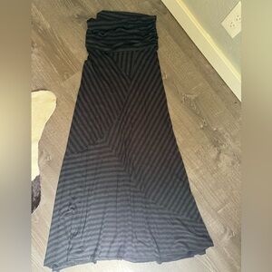 ❗️NEW❗️Tasha Palazzi, Black and Gray Striped Skirt